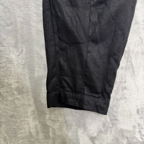 Animale Pants Womens Small Black Pull Elastic Waist On Pockets Taper Ankle - Picture 4 of 12